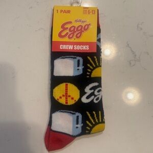 New- Kellogg’s Eggo Waffles Novelty Socks size 6-13